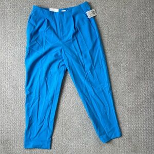 NWT A New Day Tapered Leg High Rise Blue Trousers Size: 10